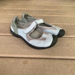 Keen Mary Jane Shoes Light Blue/Grey Size 7.5